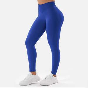 Vente en gros Pantalons de yoga pour entraînement sportif taille haute personnalisés Leggings pour femmes Leggings de fitness en polyester souple avec poche - Product Image 4