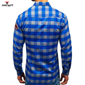 Camisa de franela para hombre con estampado de diseño personalizado de alta calidad Camisa de sublimación de punto informal de manga larga - Product Image 3