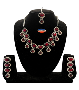 9068 Vintage Style femmes classique collier ras du cou ensemble boucles d'oreilles élégant idée cadeau pour fête anniversaire événements traditionnels - Product Image 6