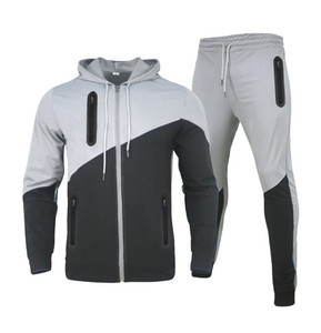 Conjunto Deportivo Personalizado para Hombre, 100% Algodón, con Cremallera, Pantalones Deportivos y Sudadera con Capucha, Conjunto de Dos Piezas - Product Image 2