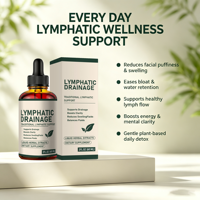 Gouttes de drainage lymphatique OEM/ODM pour le système immunitaire et lymphatique, complément liquide pour femmes et hommes, soutien lymphatique