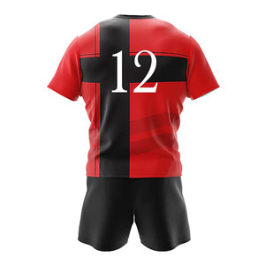 2024 nouveau design vêtements de sport ensembles d'uniformes de rugby matériau polyester respirant en plusieurs couleurs pour une pratique de qualité - Product Image 3