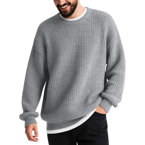 Suéter para hombre, Jersey de punto, suéteres de color sólido, totalmente transpirable, de secado rápido, el mejor Material para el invierno, logotipo personalizado posible - Product Image 1
