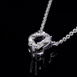 Unisex HPHT Lab Grown Diamond DEF VVS Q Letter Pendant Charms Joyería de plata fina con certificado IGI Oro blanco - Product Image 5