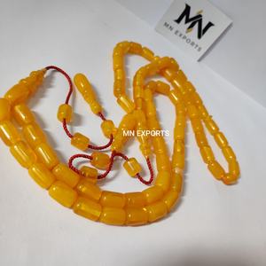 Rosario Musulmán Ecológico, Collar Tasbih con Borla, Estilo Ángel, Cuentas de Resina Pulida, Decoración del Hogar, Artesanía, Joyería - Product Image 5