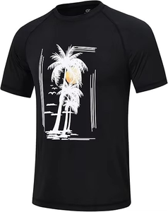 T-shirt de sport pour homme de haute qualité, coupe musclée, compression, entraînement, manches courtes, athlétique, fitness, compression - Product Image 1