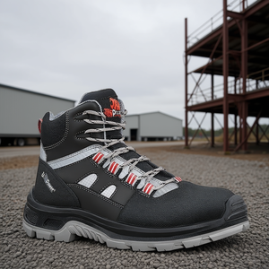 Botas de Seguridad Cross Talla 46 W.11, Color Negro/Gris/Rojo, S3S, Cumplen con la Norma ISO 20345:2022, para Equipo de Seguridad y Supervivencia - Product Image 3