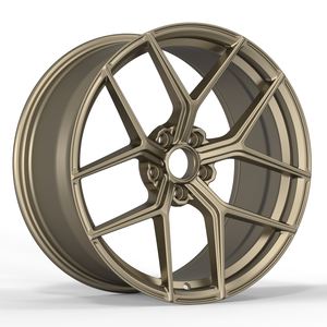 Cerchi in Lega Spazzolata Dorati di Lusso Sportivi da 18, 19, 20, 21 e 22 Pollici, Adatti per BYD, Nissan, <span class=keywords><strong>Volkswagen</strong></span>, Toyota, BMW e Audi - Product Image 1