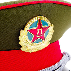 Casquette blanche uniforme de haute qualité avec insigne de lingot casquettes en gros Epeaked prix bon marché personnalisé à vendre - Product Image 6