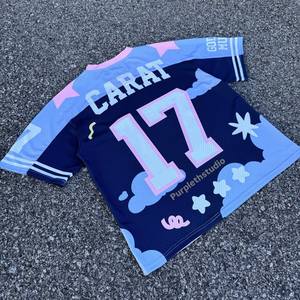 Ventes en gros de maillots de football américain rétro en maille surdimensionnés, entièrement imprimés par sublimation, respirants, anti-UV, à séchage rapide, 100% - Product Image 2