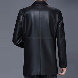 Manteau d'hiver décontracté en cuir véritable pour homme, imperméable, de haute qualité à bas prix - Product Image 4