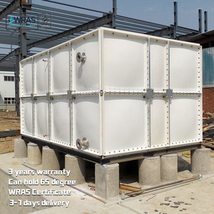 Panneaux carrés ondulés en plastique renforcé de fibres de verre SMC, réservoirs d'eau en FRP - Product Image 5