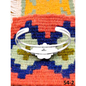 Southwest Handmade Black Jack Turquoise & Sterling <b>Silver</b> Fashion <b>Cuff</b> <b>Bracelet</b> Elegant & Durable Accessory - Product Image 4