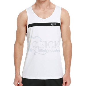 Camiseta sin Mangas Casual de Punto para Hombre al por Mayor, Transpirable, Ecológica, de Poliéster/Algodón, Diseño Personalizado, Talla Grande, Alta Calidad, OEM - Product Image 1