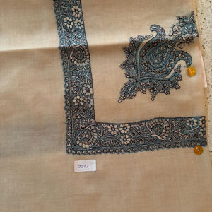 Premium Pashmina Turma chal bordado a mano estilo árabe Pañuelo cuadrado para hombres calidad similar Shahtoosh para invierno - Product Image 1