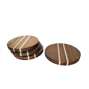 Sous-verres en bois faits à la main prix raisonnable Table Design moderne sous-verres décoratifs en bois 5mm maison cuisine accessoire en vente - Product Image 2