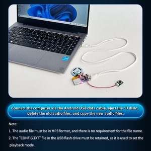 Jx7004 4m có thể sạc lại đồ chơi âm thanh Mô-đun Chip với USB tải về âm thanh push button có thể chơi được loa - Product Image 5