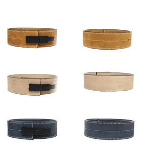 Ceinture de musculation de qualité supérieure 2026, logo personnalisé imprimé en couleur, réglable, durable, en cuir de vache, antidérapante, boucle à levier, sécurité pour la musculation - Product Image 3