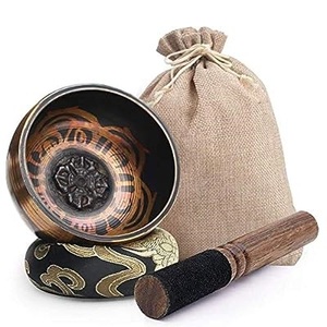 Vente chaude bol chantant tibétain qualité supérieure méditation Yoga thérapie sonore martelé bouddhiste chant Chakra bol avec des bâtons - Product Image 5