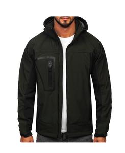 Chaqueta de chándal de nailon retro con logotipo bordado y cremallera personalizada chaqueta de exterior Softshell en blanco cortavientos para hombre - Product Image 1