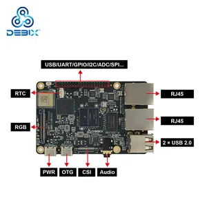 Kit combo de processeur de carte mère WIFI pour mini ordinateur DEBIX avec processeur intégré iMX 6ULL 32GB/64GB