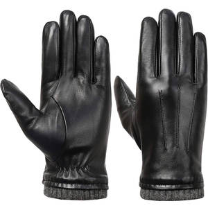Gants en cuir de mouton pour garder au chaud, vêtements de mode, longueur poignet, bonne qualité, vêtements d'extérieur, mitaines à doigts entiers - Product Image 2