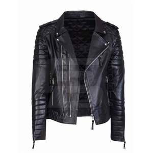 Chaqueta de cuero de invierno para hombre popular con material de diseño de cremallera de cuero PU de alta calidad-Moda al por mayor - Product Image 3