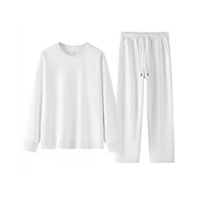 <span class=keywords><strong>Set</strong></span> di Felpe con Collo Tondo in Cotone 100% con Fodera in Pile, Logo Personalizzato, Alta Qualità 320GSM, Tute Sportive Neutre all'Ingrosso - Product Image 4