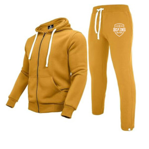 Ensemble de survêtement pour homme 1985, sweat-shirt en polaire épais, survêtement 2 pièces, tenue décontractée pour l'hiver - Product Image 1