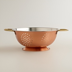 กระชอนสเตนเลสสำหรับล้างผักผลไม้กระชอนโลหะสำหรับงานหนัก - Product Image 5