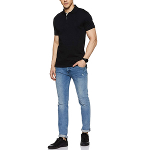 Polo de algodón con solapa de negocios a la moda para hombre, camiseta de Golf lisa de manga corta, Polo transpirable con estampado de algodón 100% para hombre - Product Image 4