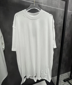 T-shirt court vintage délavé pour homme, coupe classique, 100% coton, style streetwear décontracté, séchage rapide, respirant - Product Image 1