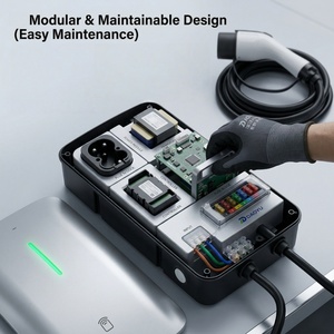 Nouvelle borne de recharge murale pour véhicules électriques de niveau 2, 11,5 kW, type 1 J1772, 40 A, 240 V, OCPP 1.6J, application intelligente, station de recharge rapide pour la maison, le garage et l'appartement - Product Image 4