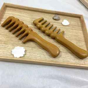 Peine de Madera Ecológico de Alta Calidad, Pulido y Duradero, para Masaje Capilar, de Dientes Anchos, para Arte y Coleccionismo - Product Image 2