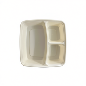 Conteneur à trois étages en PP de 45 oz avec 3 compartiments, étanche et portable, en matériau de qualité alimentaire pour servir les déjeuners - Product Image 2