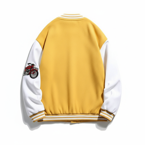 Blouson universitaire durable pour hommes, design personnalisé, toile de haute qualité 100% coton, col montant, respirant, vente en gros - Product Image 2