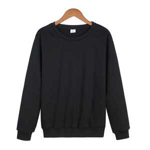 Pull-over unisexe respirant en molleton 100 % coton, coupe classique, col rond, motif uni, poids du tissu 370 g, pour l'automne - Product Image 5