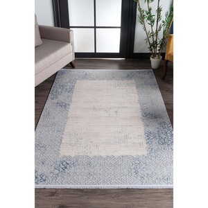 Alfombra Moderna Azul Netline Home Depot Gallery A0242, 60% Viscosa, 40% Acrílico, No Desprende Pelusa, Fácil de Limpiar, Duradera - Product Image 5