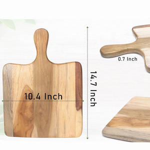 Meilleur exportateur de planche à découper en bois de haute qualité avec poignée, parfaite pour servir et offrir la fête des mères, prix d'usine - Product Image 3