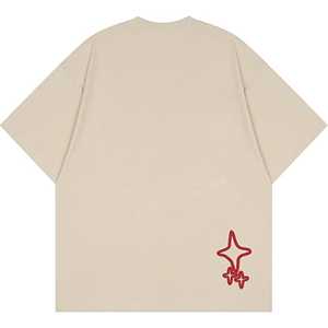 เสื้อยืด180 GSM ขนาดใหญ่พิเศษสำหรับผู้ชายเสื้อยืดแขนสั้นแบบกำหนดเองสำหรับฤดูร้อนเสื้อฮิปสเตอร์ลำลองสตรีทแวร์ถักแบบเป็นทางการคุณภาพสูง - Product Image 2