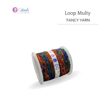 Loop Multy Fil de séquence fantaisie Fil à paillettes fantaisie luxueux Fil étincelant de haute qualité pour tricoter Crochet et tissage