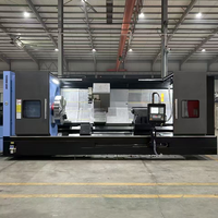 Tour à métaux TCK800 à vente chaude, tour CNC ultra-résistant avec compensation thermique de fonctionnement continu 72H