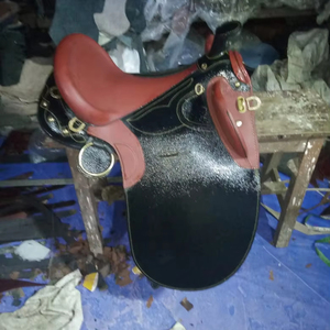 Stock australien Selle occidentale de qualité supérieure Confortable et durable en cuir synthétique Cheval Tack Ajustement sécurisé pour Trail Ranch - Product Image 1
