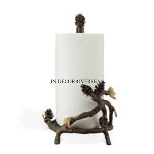 ที่ตั้งผ้าขนหนูกระดาษสำหรับห้องครัวและห้องน้ำอุปกรณ์สำหรับห้องครัวและห้องน้ำจากดีไซน์แบบสับปะรดเคลือบเงาทำจากอลูมิเนียม - Product Image 2