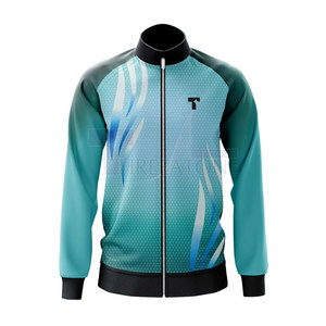 Veste coupe-vent de sport d'hiver pour homme, coupe moderne, col montant, entraînement, tissu respirant à séchage rapide, poches avant zippées - Product Image 2