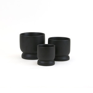 COB7404BK - ชามเซรามิกสีดำทรงโมเดิร์นขนาดเล็ก - 4 นิ้ว (กว้าง) x 4.25 นิ้ว (สูง) - Product Image 2