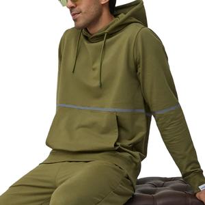 2023 nouvelle usine d'hiver en gros couleur unie coton polaire matériel poche avant pull à capuche - Product Image 1