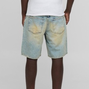 Pantalones cortos de mezclilla/algodón de verano para hombre personalizados a la moda patrón sólido estilo informal hecho en ropa de marca Pakistán - Product Image 2