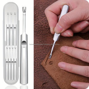 Kit de Nettoyage des Ongles en Acier Inoxydable Premium Réutilisable : Repousse-cuticules, Outil pour Ongles Incarnés, Lime Podologique Double Face et Curette - Product Image 6