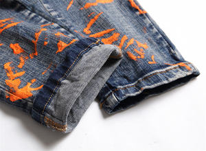 Pantalones vaqueros de verano personalizados de fábrica al por mayor para hombre, pantalones vaqueros ajustados informales, Pantalones vaqueros de diseño para hombre - Product Image 3